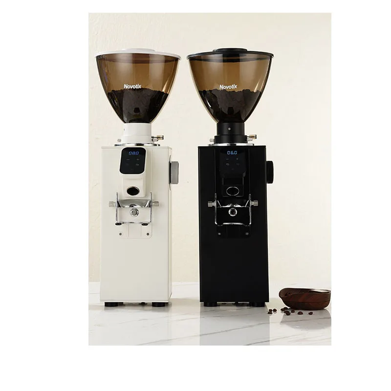 Commercial Flat Wheel Burr Coffee Grinder New Design Cafe Espresso Grinder Machine Automatic 1KG Capacity Bean Grinding Machine