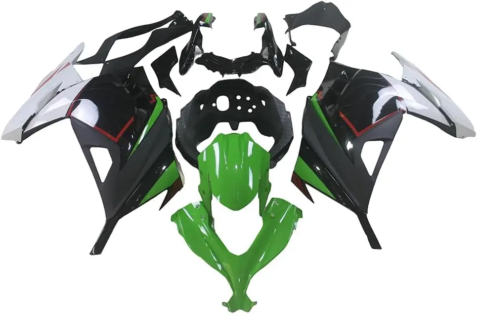 

ABS Green White Injection Fairings Kit for Kawasaki EX300R Ninja 300 2013-2017 2014 2015 2016 Motorcycle Fairings Bodywork Body