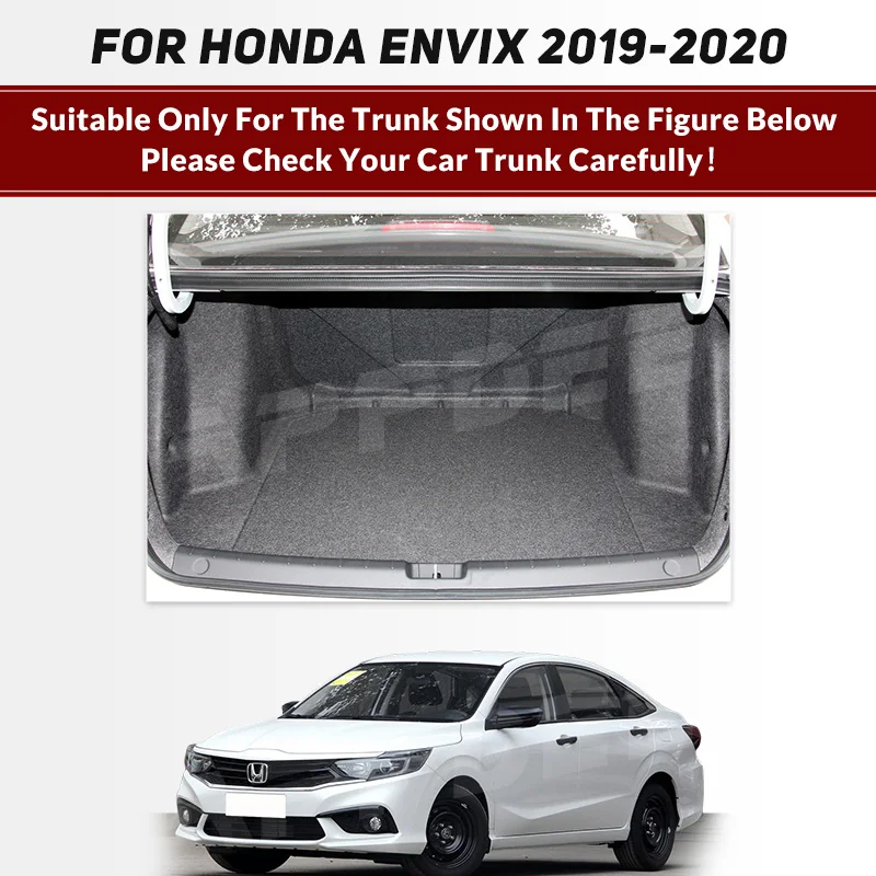 Auto Full Coverage Trunk Mat For HONDA Envix 2019 2020 Leather Car Boot Cover Pad Cargo Liner Interior Protector Accessories