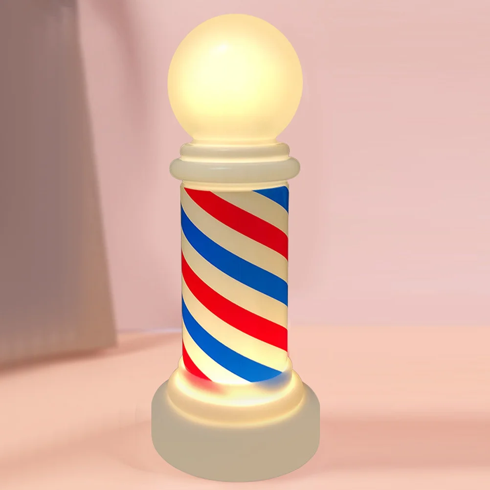 

Barber Shop Light Luminous Pole Red White Blue Classical Decorative Salon Pole Lamp Barber Supply Light Salon Open Sign