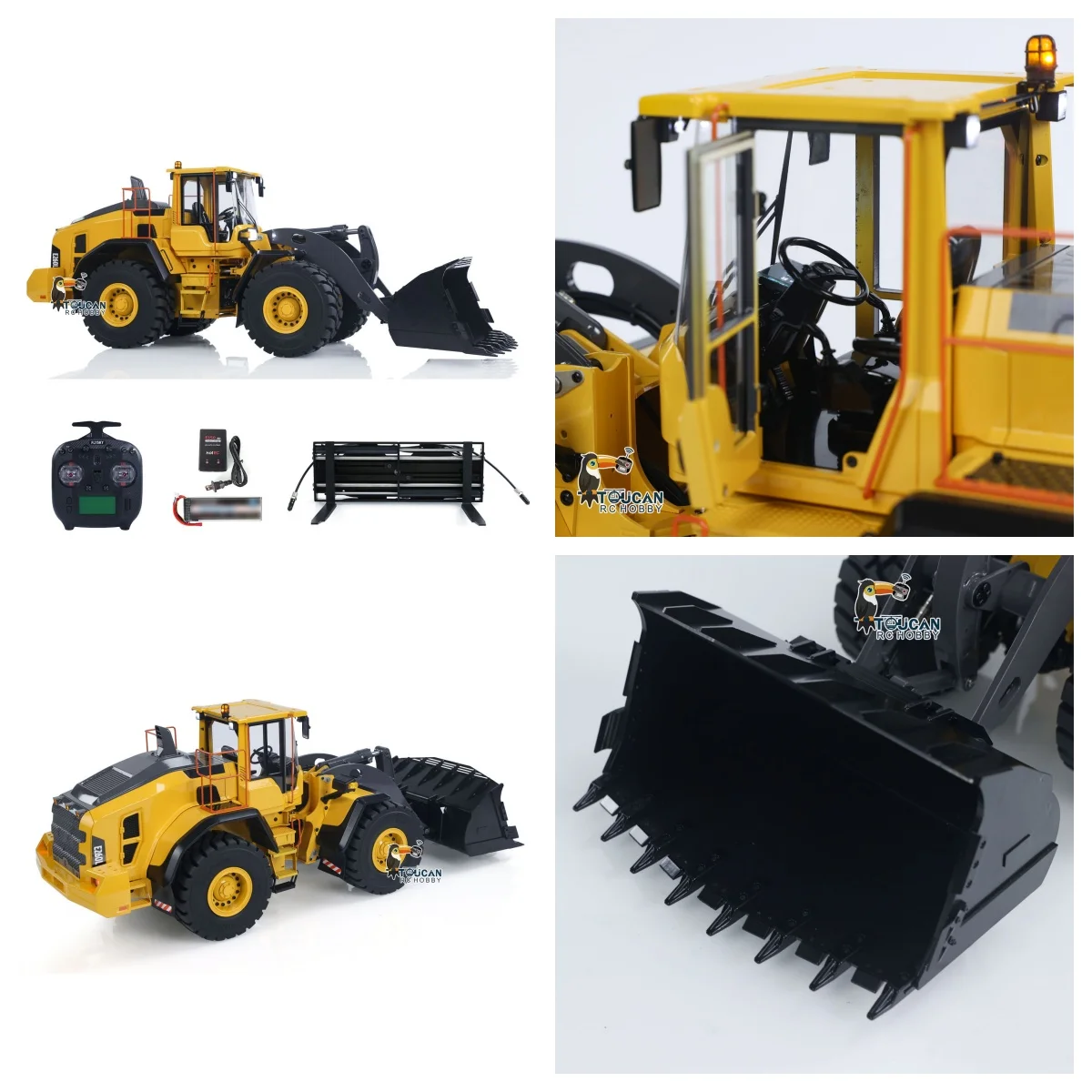 

RTR E260L RC Гидравлический погрузчик 1/14 Радиоуправление Металлический сверхмощный автомобиль Строительная машина Быстроразъемное соединение Световой звук Игрушечная машина