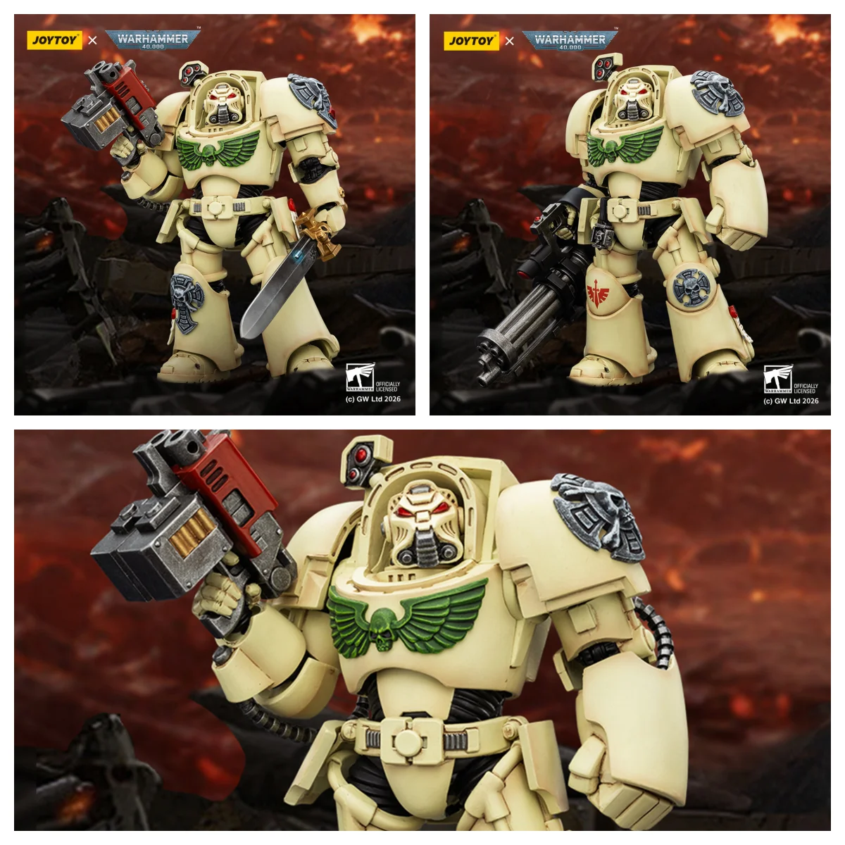 

HIPLAY JOYTOY Warhammer 40,000 Dark Angels Deathwing Terminator 1/18 Scale Action Figure