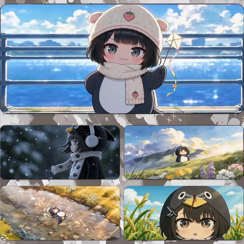 Arknights Endfield main character GUGUGAGA Mouse Pads Gamer Keyboard Desk Protector Laptops Large Mousepad Cartoon Deskmat