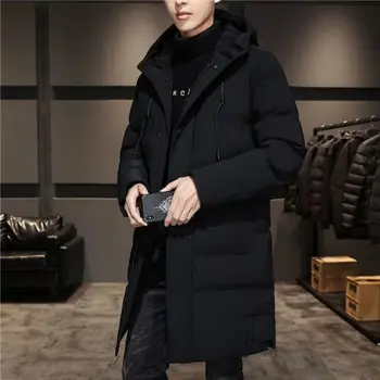 Men's Long Down Parka 3 Winter Men's Long Down Jacket Casual Men Outwear Thermal Parkas Coats Man Cotton Thick Warm Windbreaker Jackets Brand Clothing 3