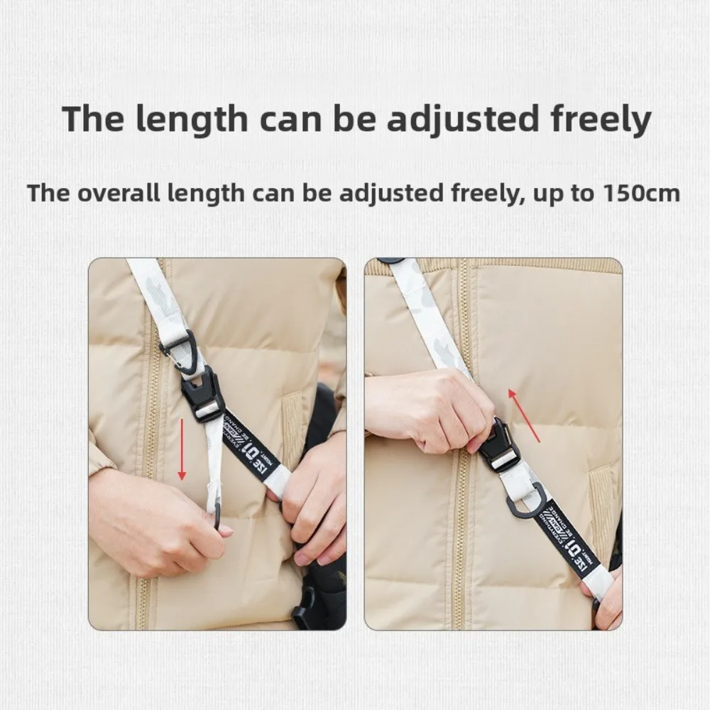 Outdoor Camping Crossbody Shoulder Strap Quick-Release Strap With Hanging Loop Multi-Function And Adjustable Crossbody Strap