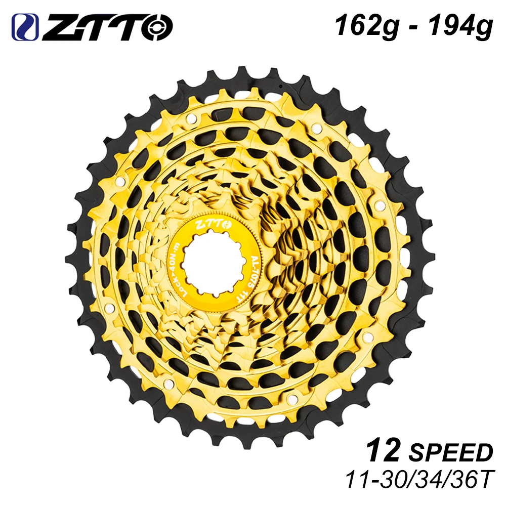 

ZTTO Bicycle Freewheel 12 Speed 11-30T 34T 36T CNC Steel Road HG Hub Cassette Gravel Bike 12S Gear 12Speed Flywheel 12V Sprocket