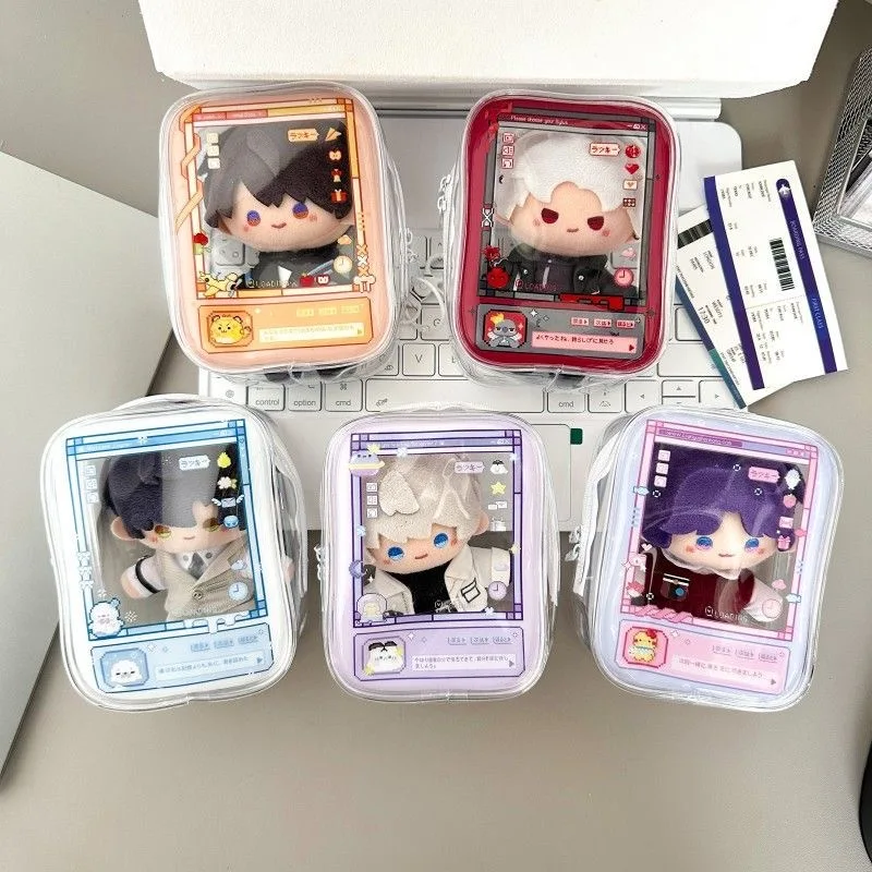 New Fun Creative Game Console Ita Bag Transparent Case For 13cm Doll Portable Clear Keychain Gift Box Collectibles Storage Pouch