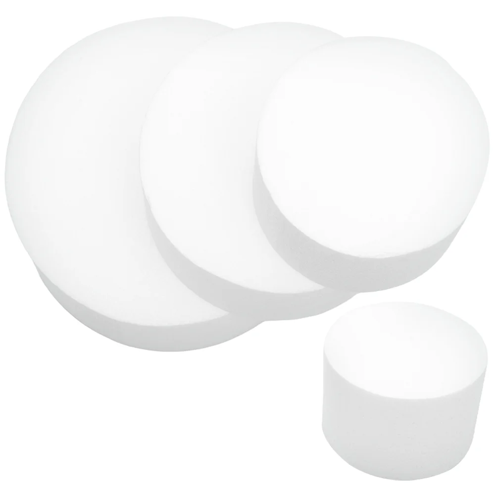 

3 Sizes Cake Mold 6 8 10 Inch Foams Dummies Fake Model Decorative Baking Tool Reusable Lightweight Painting Prop