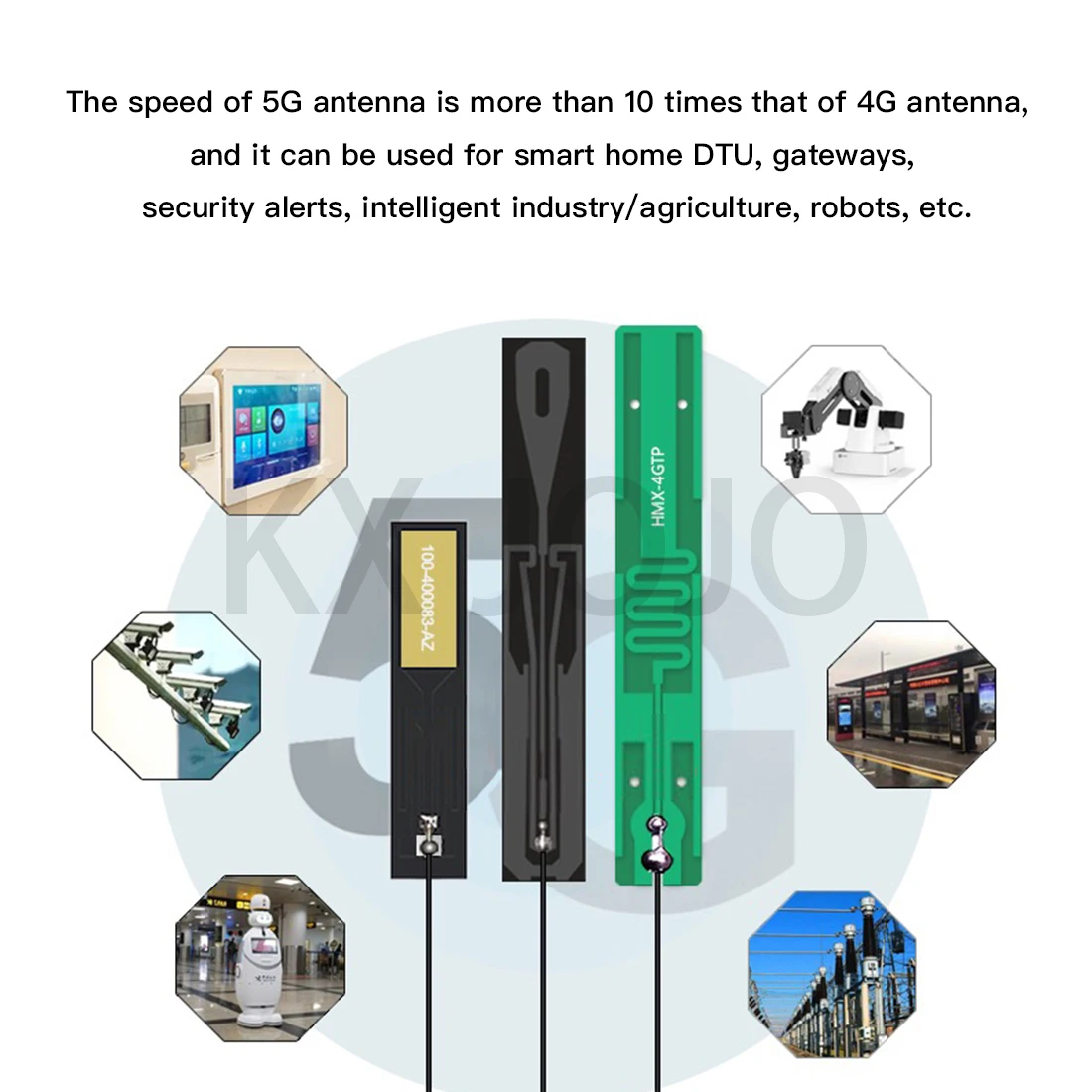 Bluetooth Antenna GSM/4G/LTE/5G Dual-frequency Built-in PCB Omni Directional High-gain Card Router Connector IPEX/Soldering 1pc