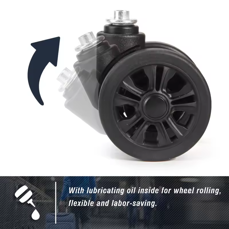 1/2Pcs STLN-2 Trolley Caster Replacement Suitcase Luggage Box Wheels Double Row 360° Spinner Repairing Kit Heavy Duty Wheels - Image 4