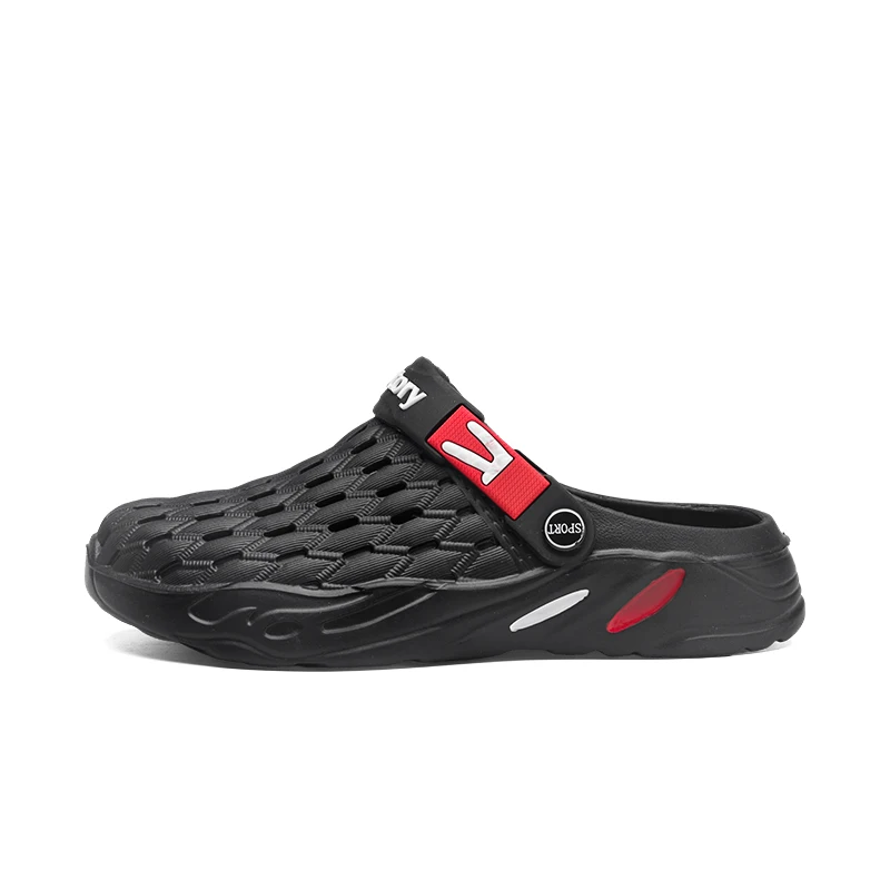 Mens Clogs Rubber Sandals Garden Shoes Outdoor Slippers Aqua Beach Shoes With Holes Upstream River Creek Big Size image 5
