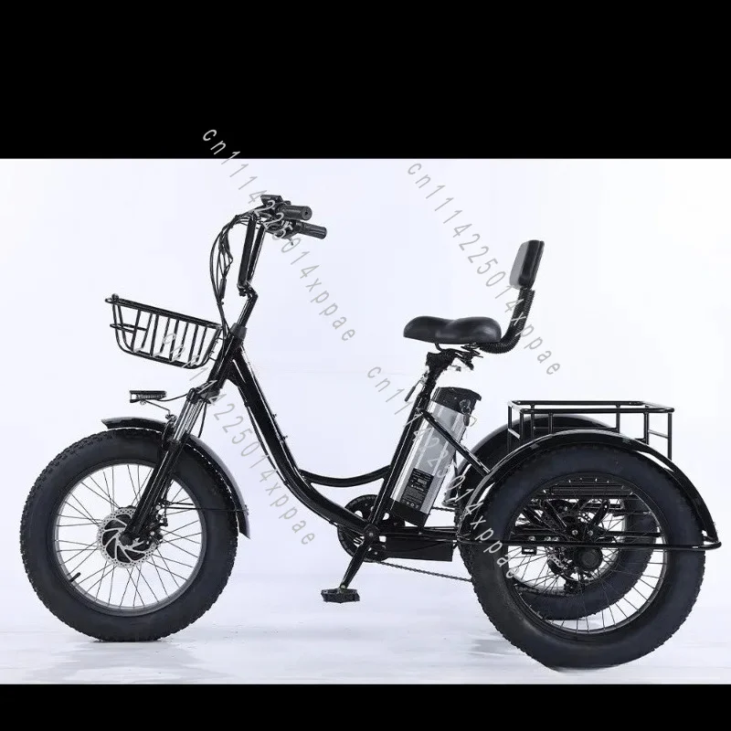 Electric Power Fat Tire Tricycle Snow Rough Tire Leisure And Entertainment 20-Inch Spot Pedal