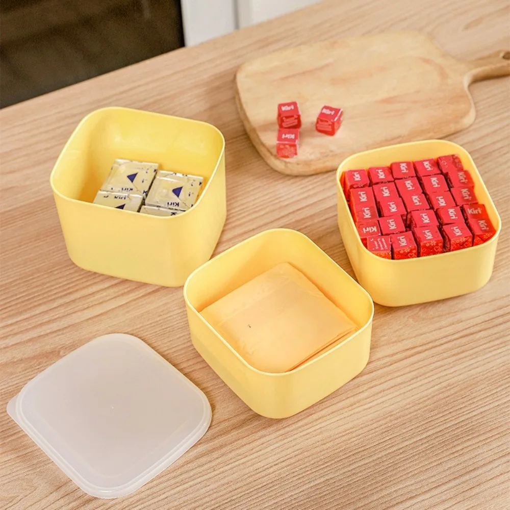 Quality Multipurpose Cheese Storage Box Plastic Space Saving Cheese Holder Food Grade Sliced Cheese Container Household