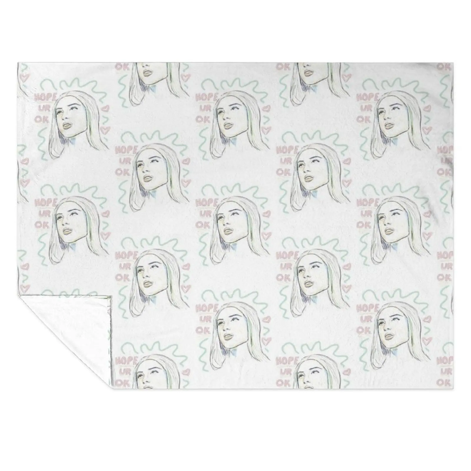 

hope ur ok Throw Blanket Polar Beach For Decorative Sofa Blankets