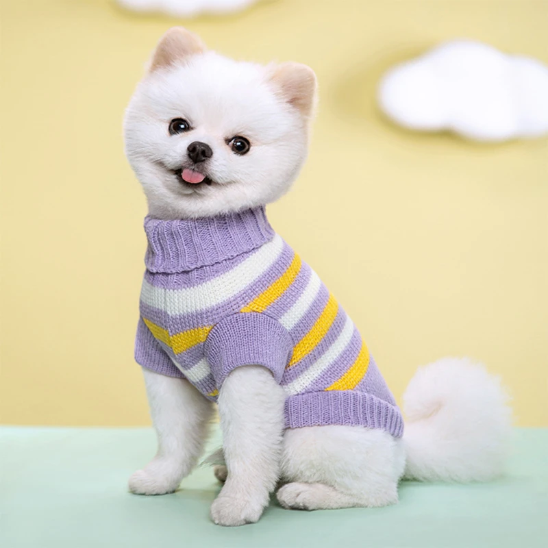 Dog Winter Clothes Teddy Sweater Knitted Pet Clothes For Small Medium Dogs Puppy Pet Sweater Yorkshire Dog Fashion NEW