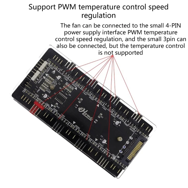 Преобразователь 12 В в 5 В, концентратор передачи RGB, интерфейс поддержка вентилятора с 3- или 4-контактным разъемом