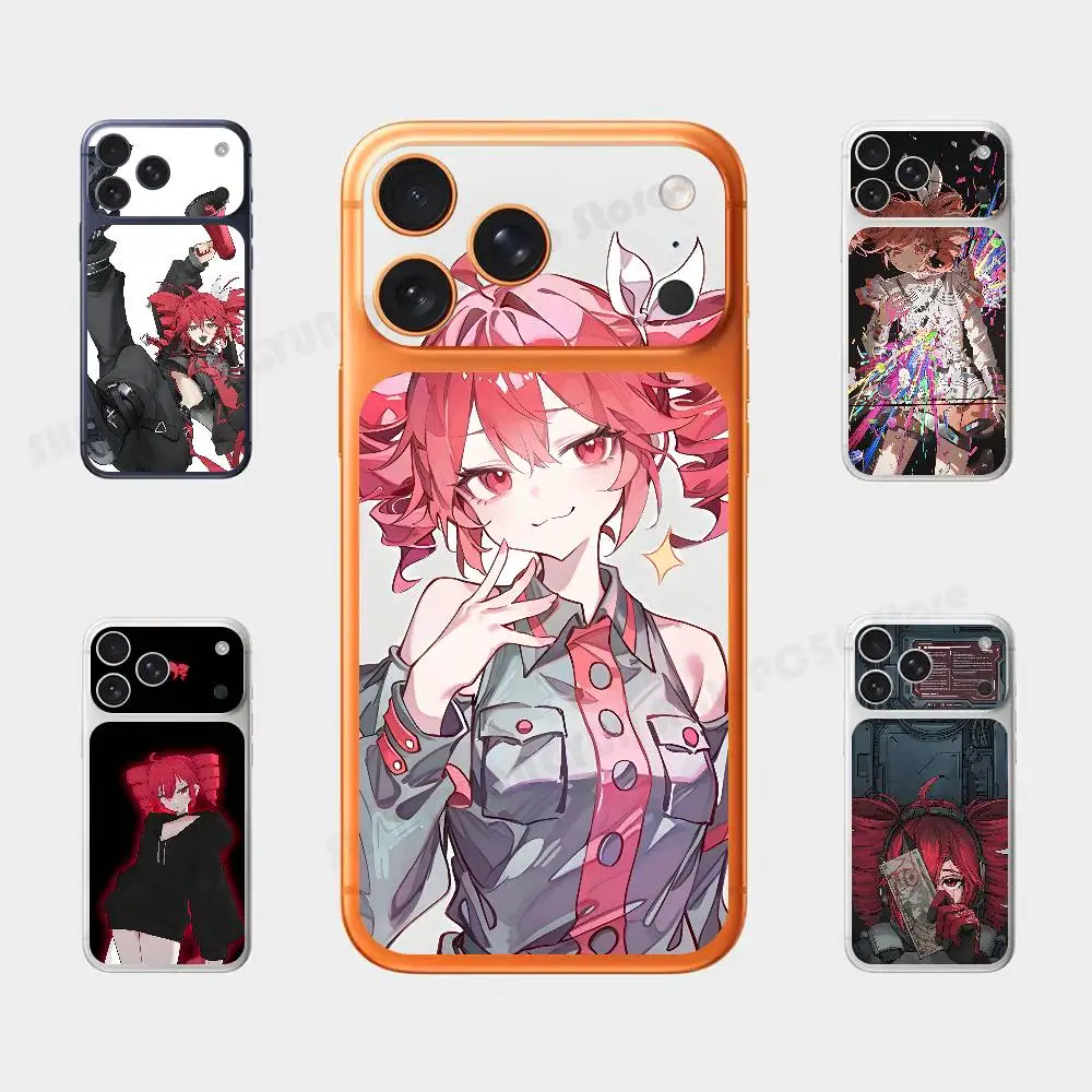 

Virtual Kasane Singer Teto Plain Decal Skin For IPhone17 Pro ProMax Back Film Cover Wrap Anti-scratch Durable Sticker