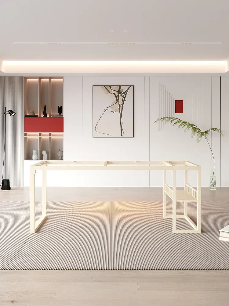 Spot rock slab legs marble tea table bracket stainless steel table frame large plate desk feet metal wrought iron base