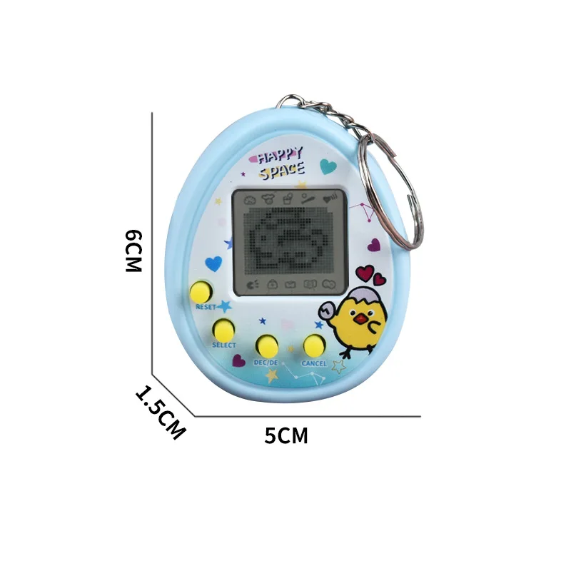 Mini Console Tamagotchi Électronique Portable Bleu – Animal Virtuel Rétro Années 90 Pour Enfants Tamagotchi Connection