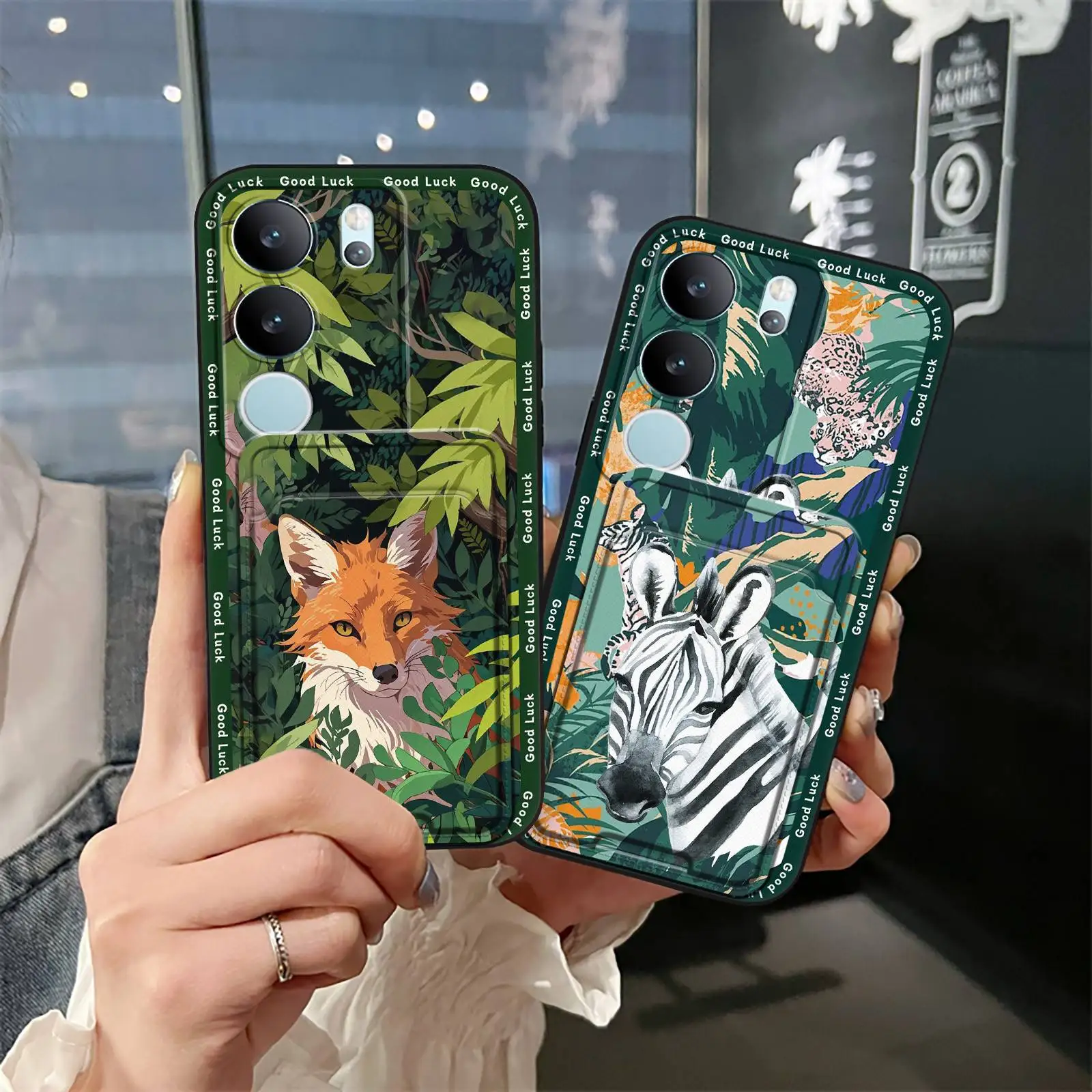 

Чехол для карты, слот для карты, чехол для телефона для VIVO S17 Pro/S17/S17T/V29/V29 Pro, защитный милый мягкий чехол из ТПУ, противоударный, прочный
