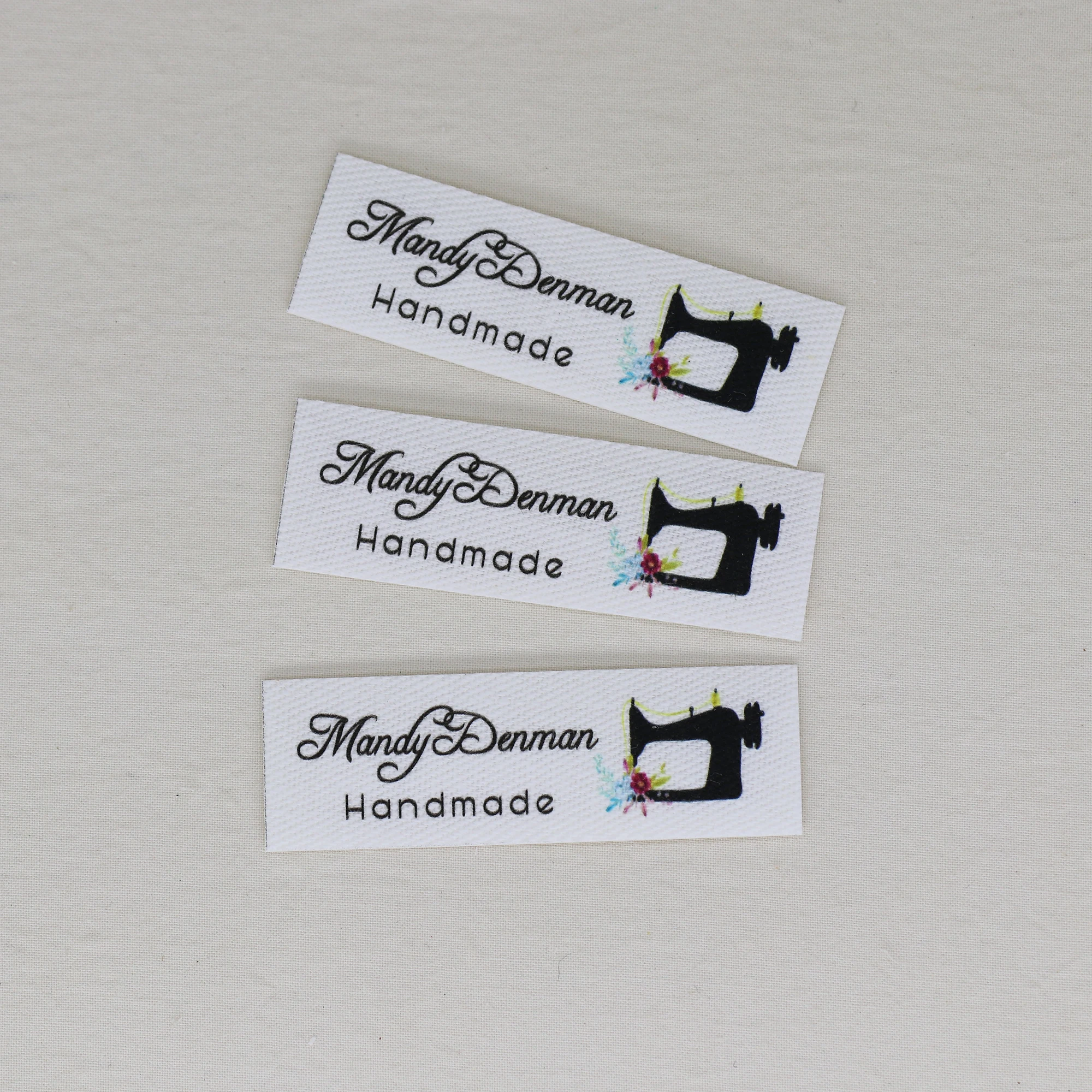 

120-компонентные гладильные этикетки на заказ, персонализированное имя, этикетки для одежды, бирки для ткани, фирменные этикетки, бирки ручной работы (YT346)