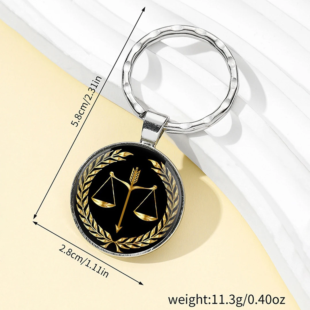 Lawyer Justice Scale Judge Creative Design Key Chain Unique Keyring Charm Pendant Jewelry Perfect Birthday Anniversary Gift Idea
