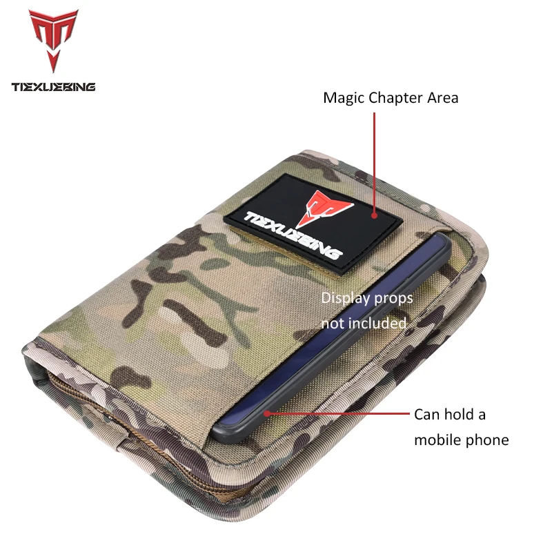 Tiexuebing A6 Tactical Notebook with SBS Zippered Padfolio Ring Binder Loose-Leaf Paper Weatherproof Notepad view 5