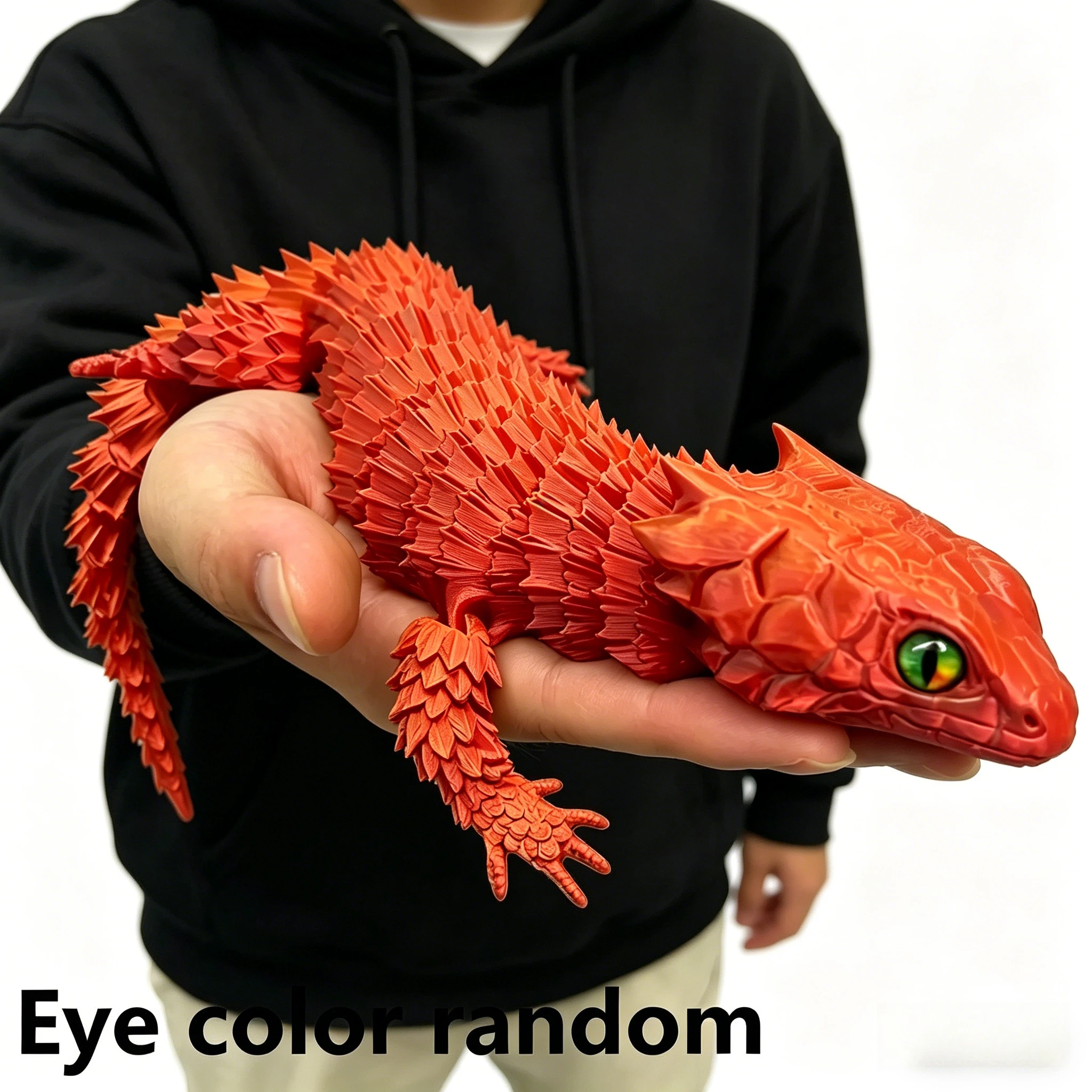 3D Printed Conjoined Lizard Statue Ornaments, Movable Cartoon, Creative Desk Plants, Rockery, Fish Tank Landscaping Decoration