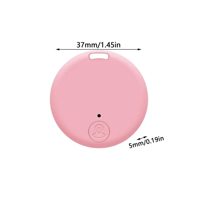 Mini Round GPS Locator Anti-lost Alarm Wallet Keychain Smart Tag Blue Tooth Tracer Key Chain Dog Pet Tracker Key Finder