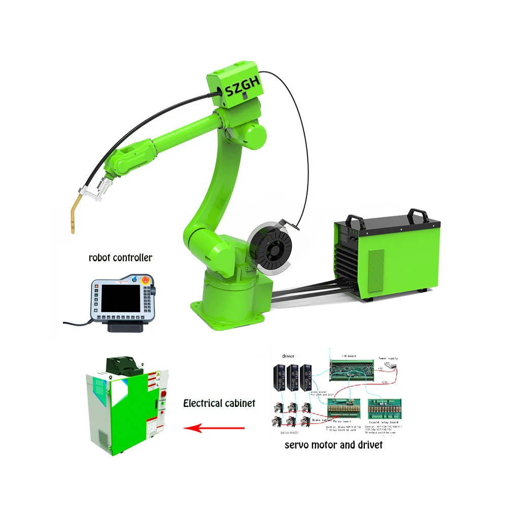 Automatic Soldering steel pipe welding Machine SIX Axis Soldering Robot Welding robot arm for stainless steel welding