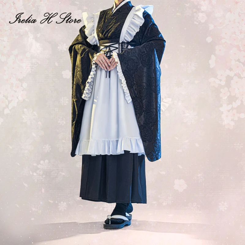 

Irelia H Store Anime My Dress-Up Darling Kitagawa Marin Maid Dress Cosplay Costum Halloween Costumes Maid Kimono