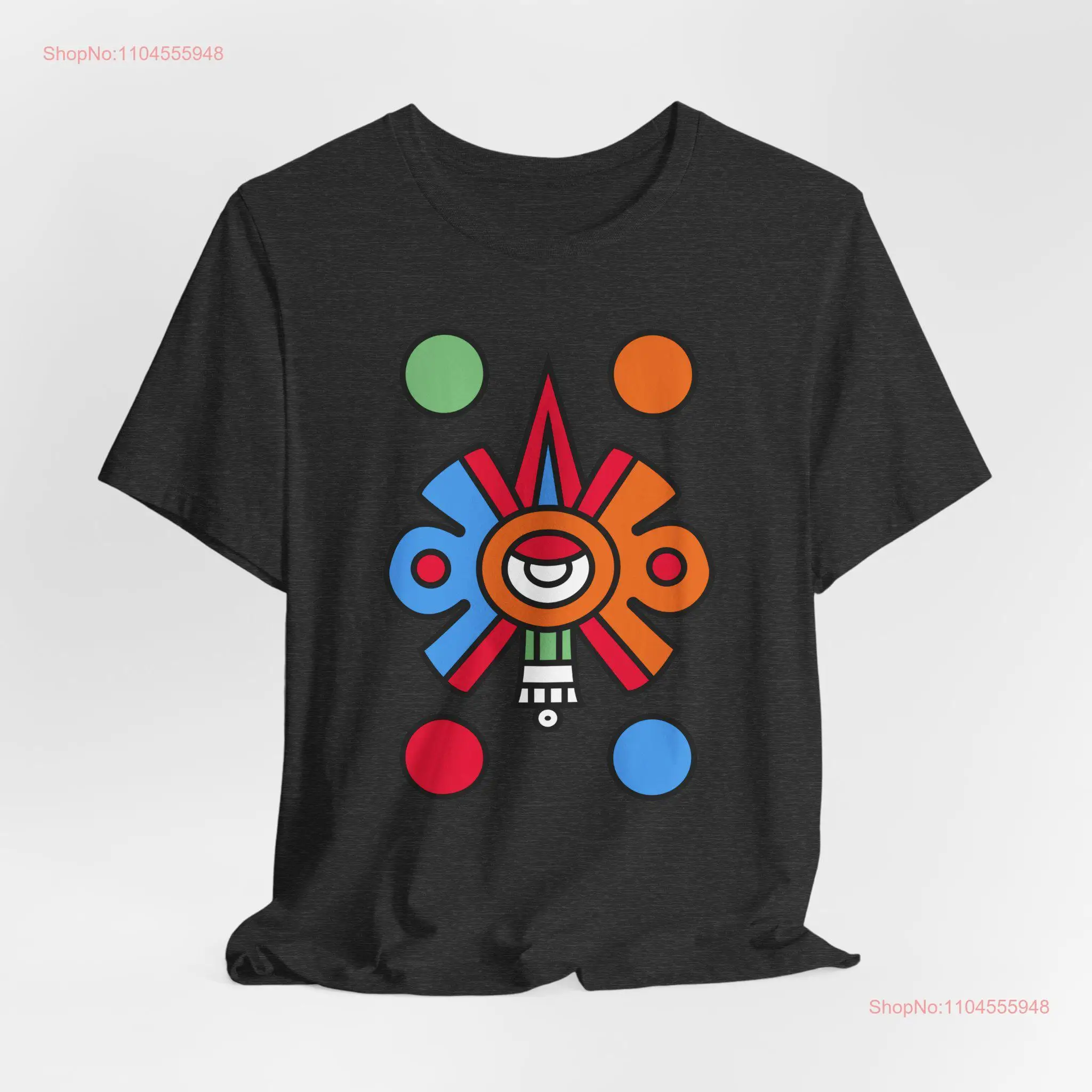 

Футболка Nahui Ollin Aztec Cosmology Mexican Heritage с длинными или короткими рукавами
