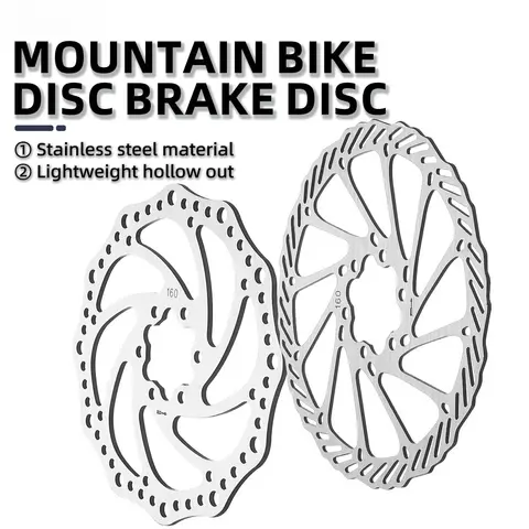 Rotor de freno de disco de bicicleta 160mm/180mm para bicicleta de montaña/carretera Rotor de 6 pernos de acero inoxidable Rotor de freno hidráulico disco de bicicleta