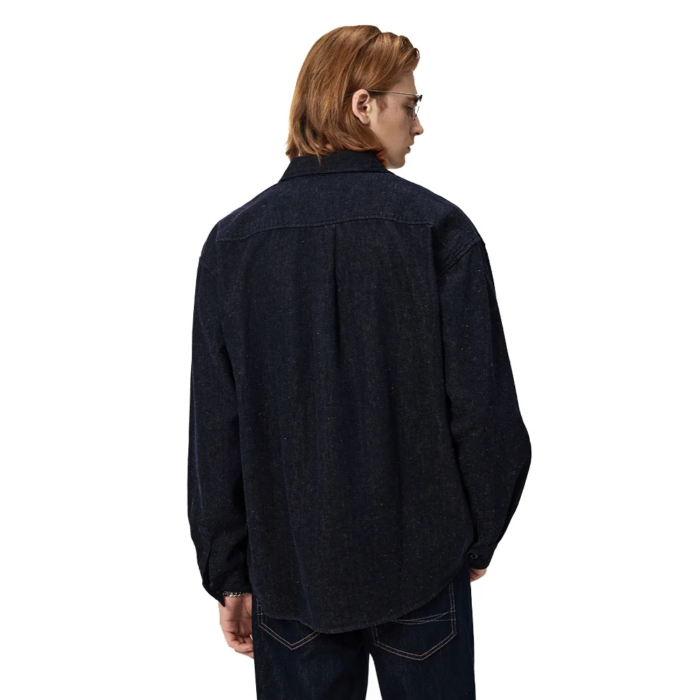 Cotton Linen Long Sleeve Shirt Men's Streetwear Fashion Vintage Loose Casual Cargo Shirts Cardigan Coat Cityboy Oversize Blouses