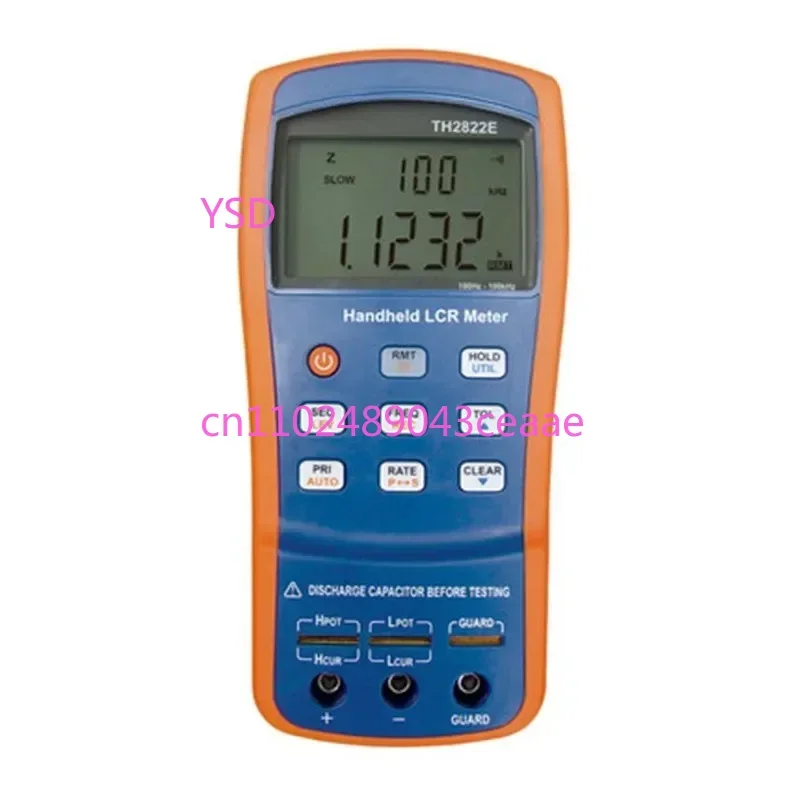 

TH2822E handheld LCR Meter 0.1% accuracy test signal frequency 100Hz 120Hz 1kHz 10kHz 100KHZ