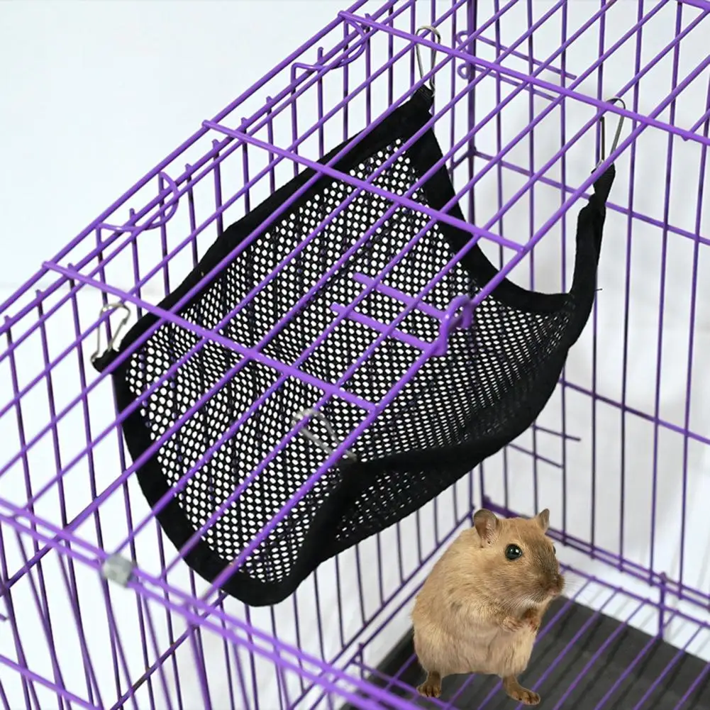 Hanging Bed  Durable Pet Hammock Chipmunk Ferret Rat Sleeping Nest 1/2/3 Layer Small Animal Bed Swing Toy   Cage Accessories