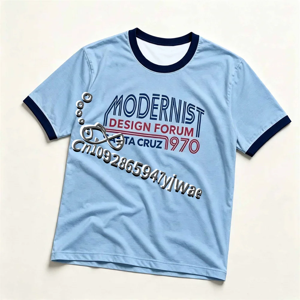 The Backrooms Clark Short Sleeve Modernist Design Forum Santa Cruz 1970 Retro Movie T-shirt Summer Adult Children's T-shirt