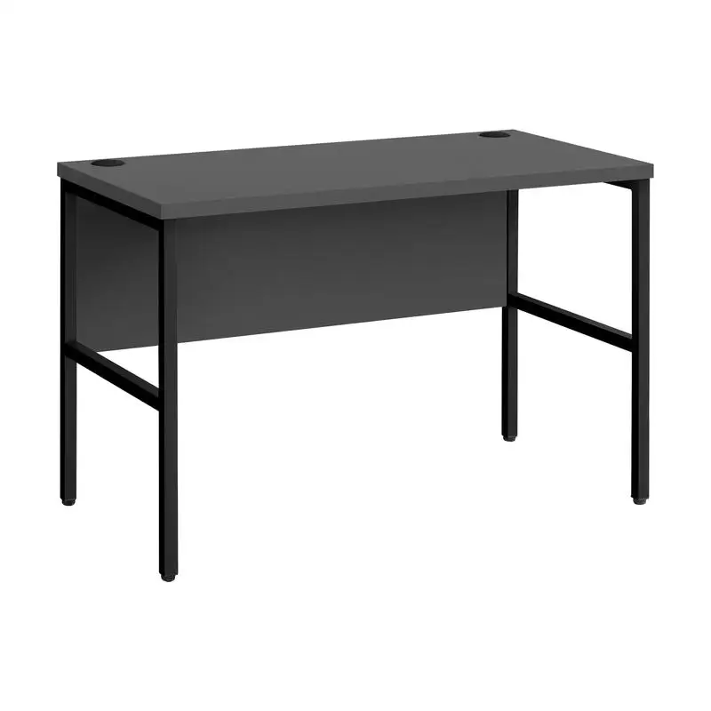 

48" Computer Desk for Home or Office, Commercial Grade Grey Laminate with Black Metal Frame, Modern Contemporary Design