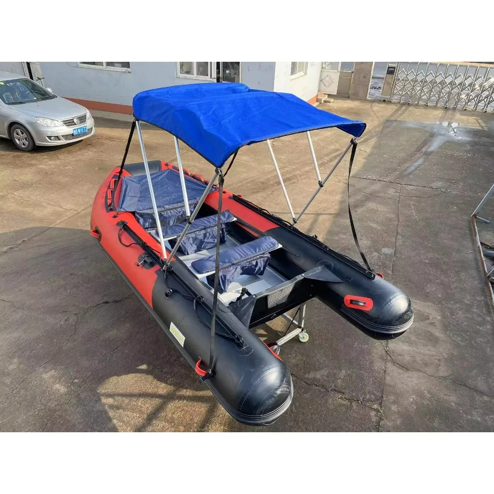 قارب قابل للنفخ من مادة PVC بسعر خاص لـ 5 أشخاص، يخت رياضي عالي السرعة لصيد الأسماك المستقر والانجراف #3