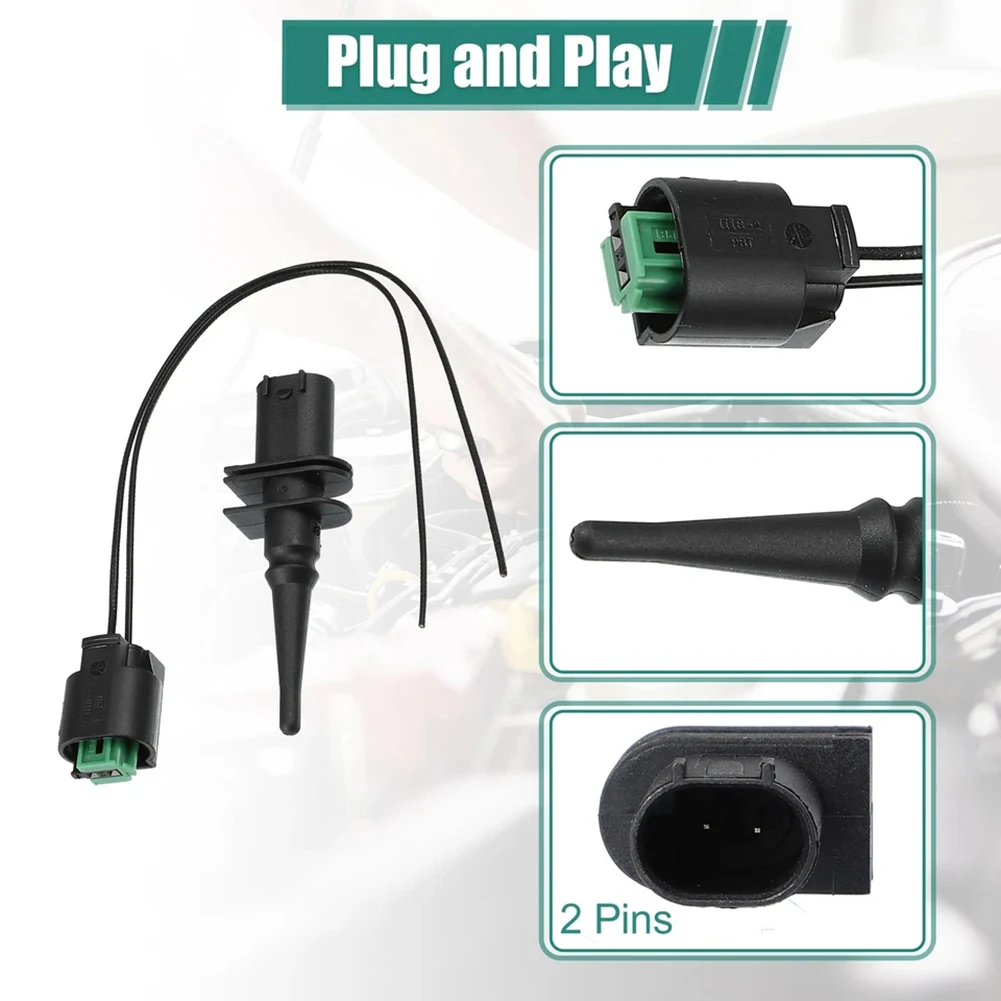 

Ambient Air Temperature Sensor Car Ambient Air Temperature Sensor Black Plastic Material Easy Installation Perfect Match