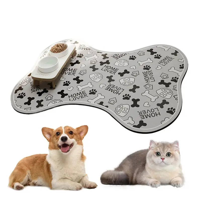 Dog Mat For Food And Water Non-Slip Diatom Mud Mat Dog Bowl Mat Dog Accessories Pet Supplies Quick-Dry Water Dispenser Mat For