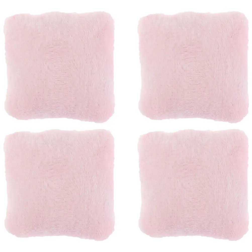 4Pcs Miniature Pillow Ornaments Durable Lint Material Smooth Surface Mini House Decor Fake Sofa Pillows Tiny Pillow