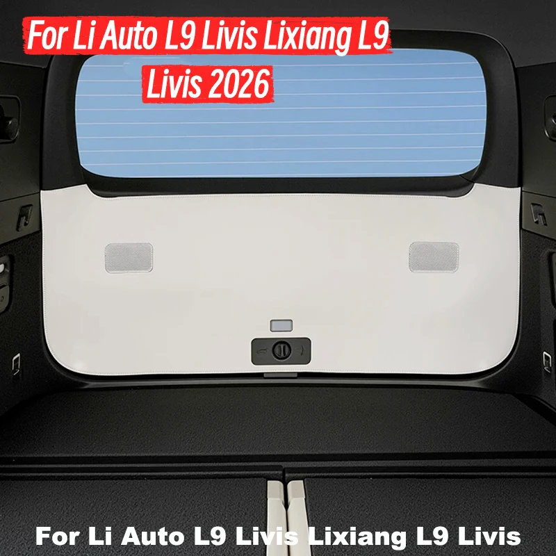 For Li Auto L9 Livis Lixiang L9 Livis 2026 Trunk Tailgate Leather Guard Pad Anti-dirty Protection Mat Car Accessories
