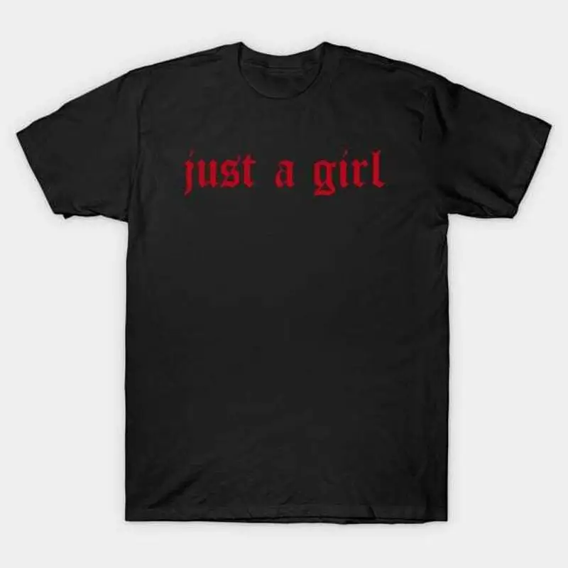 

Just A Girl Y2k Одежда 2000-х годов Kawaii Футболка S 5XL Быстрая доставка