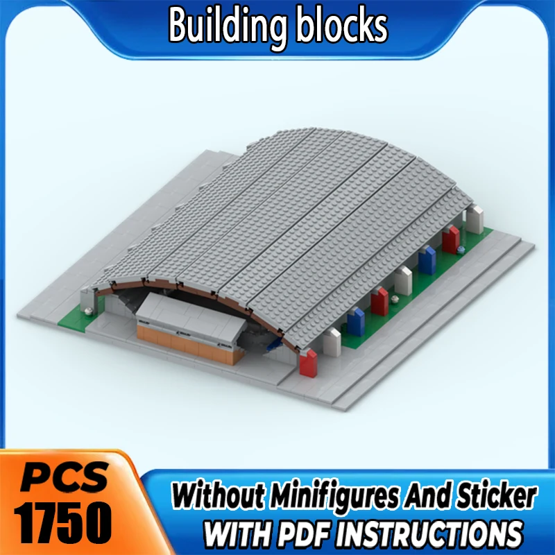 MOC Premium Building Blocks Eisstadion Am Pferdeturm Model DIY Assemble Bricks High Precision Collectible Toy Holiday Xmas Gift