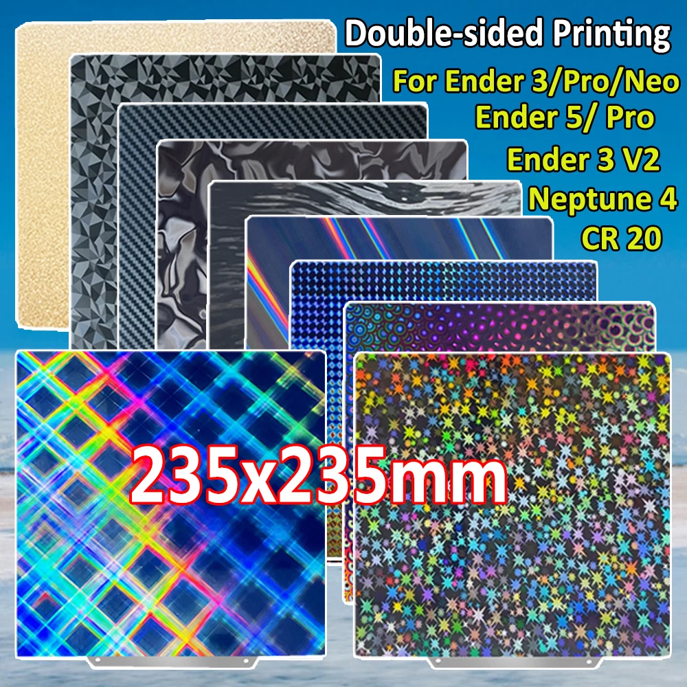 

Build Plate Smooth PEO PET Double Sided Print PEI Sheet for Elegoo Neptune 4, Neptune 3 Pro, Ender 3 Upgrade CR20 Ender 5 Pro