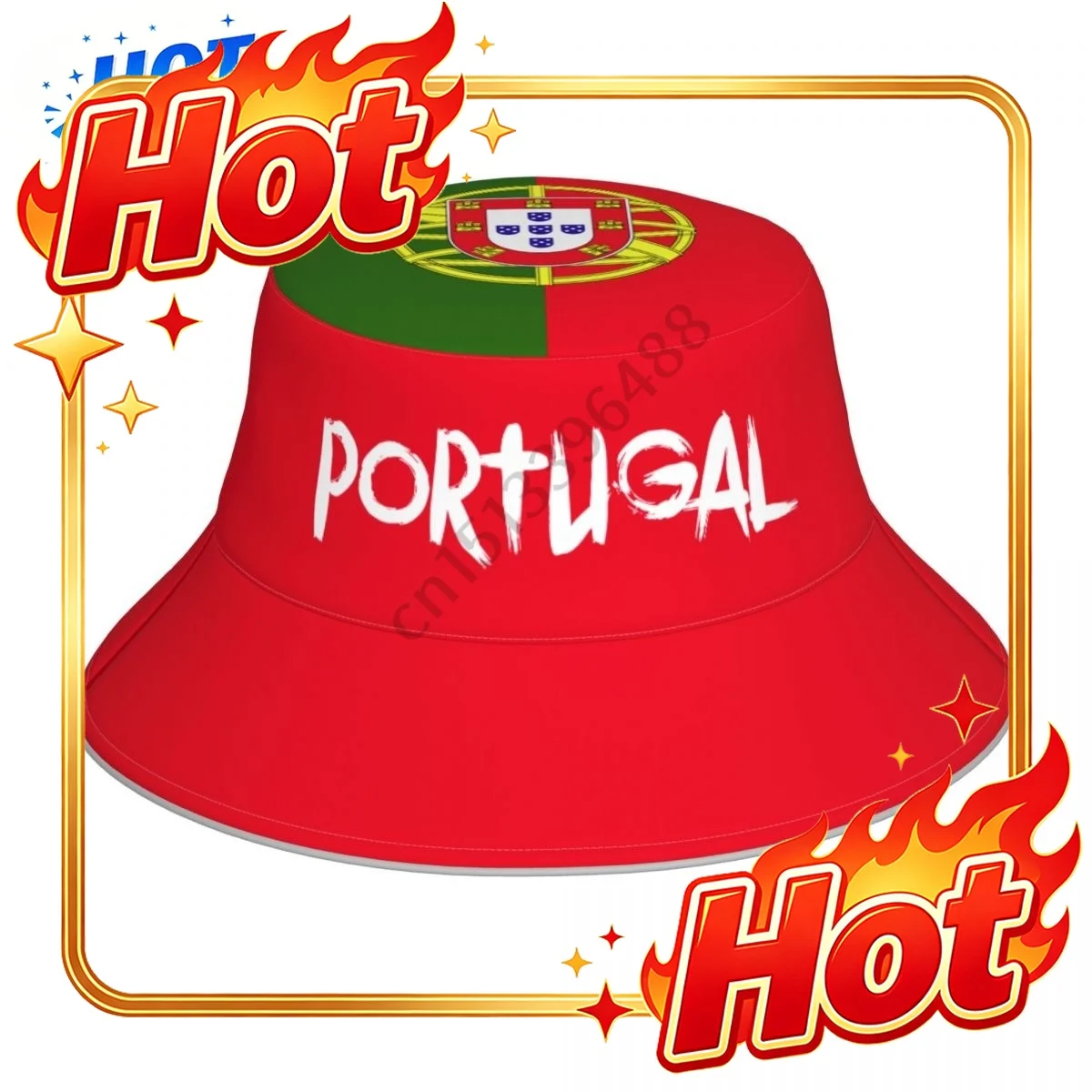 Custom Hat PORTUGAL Summer Bucket Hat Outdoor Sun Protection Men Women Cap Breathable Mesh Fisherman Hats Foldable Camping Hikin