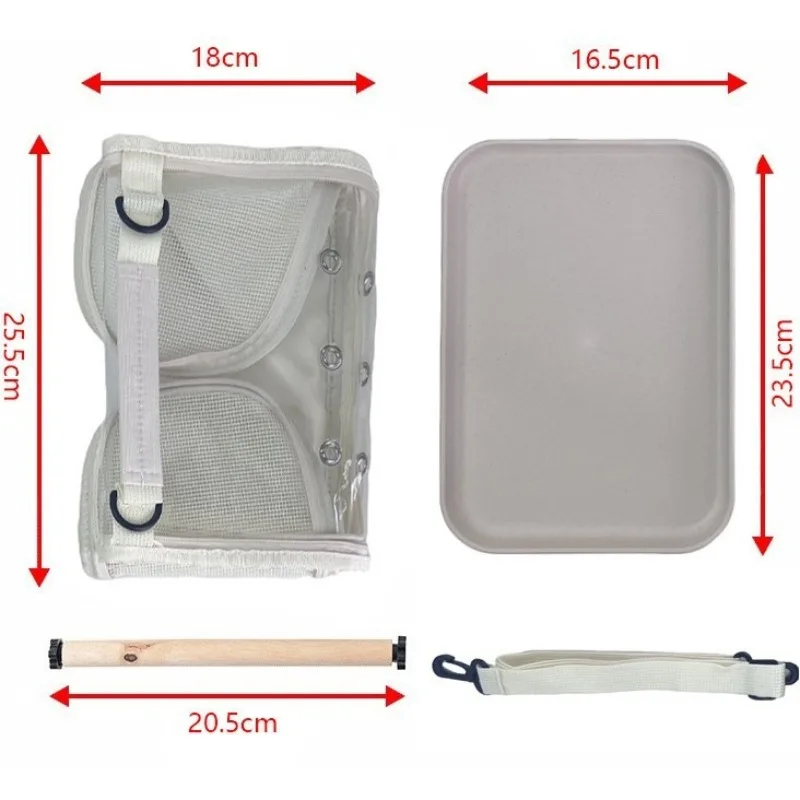 Bird Bag Parrot Carrying Package Small Pet Transport Animal Travel Backpack Breathable Transparent Budgie Cockatiel Cage Aviary view 4