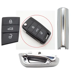 Cocolockey เงาโลหะ Part Key Pad สำหรับ Vw Gollf 7 MK7สำหรับ Skoda Octavia A7สำหรับที่นั่ง Keyless อัตโนมัติโลหะสำหรับกอล์ฟ Mk7