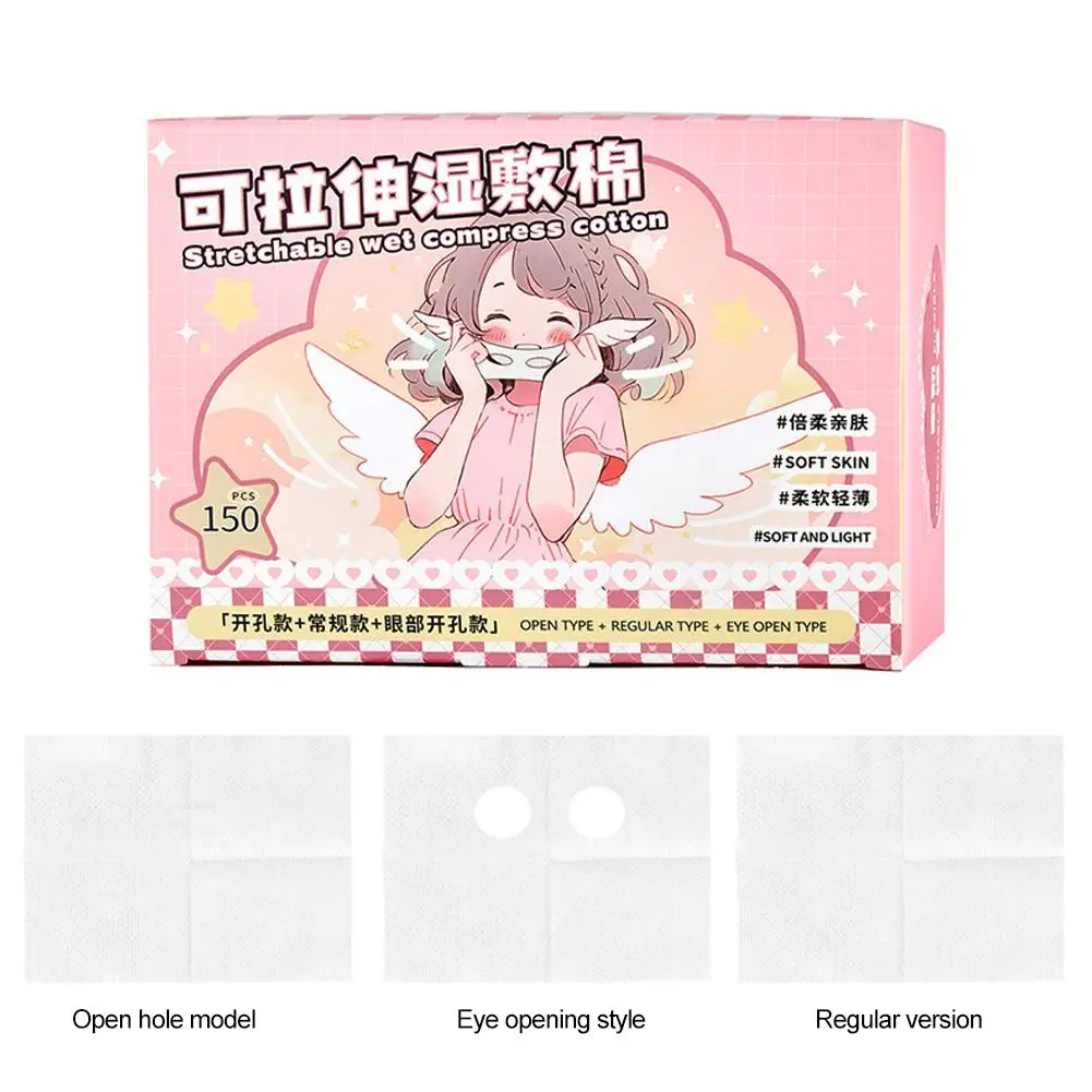 80 pz/120 pz/200 pz/1200 pz Salviette di Cotone Usa E Getta Trucco Morbido Rimozione Pad Pulizia Del Viso Carta Pulire Tampone Cosmetico